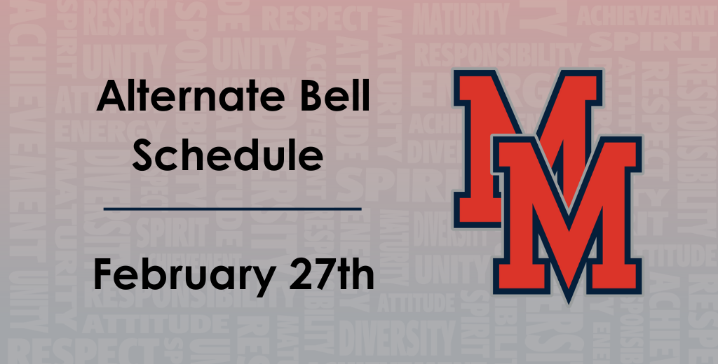 Alternate Bell Schedule February 27th Miller Comprehensive Catholic